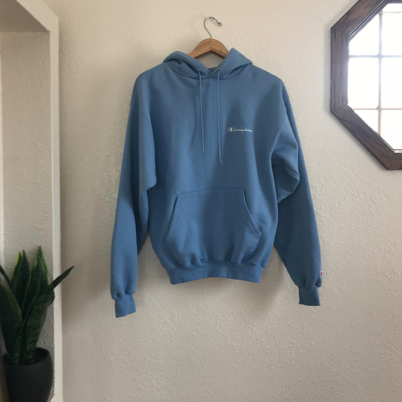 champion powder blue hoodie